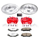 Power Stop 12-15 Honda Civic Front & Rear Z26 Street Warrior Brake Kit w/Calipers
