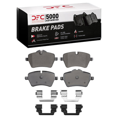 DFC 11-16 Mini Cooper Paceman Front 5000 Advanced Low Metallic Brake Pads and Hardware Kit