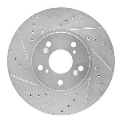 R1 99-14 Honda Pilot Front Drill & Slot Silver Rotors