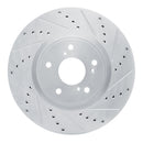 R1 17-25 Honda CR-V Front & Rear Drilled & Slotted Silver Brake Rotor Set