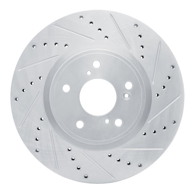 R1 13-26 Honda HR-V Front Drill & Slot Silver Rotors