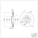 DFC 09-11 Lexus IS350 Right Front Brake Rotor