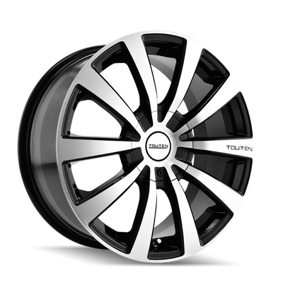 Touren 3130 TR3 18x8 / 5x114.3/120 BP / 20mm Offset / 74.1mm Hub Gloss Black Machined Wheel