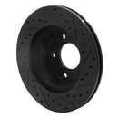 R1 80-89 American Motors Eagle Front Left Drilled & Slotted Black Brake Rotor