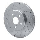 R1 01-06 Lexus LS430 Front & Rear Drilled & Slotted Silver Brake Rotor Set
