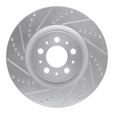 R1 04-07 Volvo V70 Front Drilled & Slotted Silver Brake Rotor Set