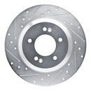 R1 19-22 Hyundai Veloster N Rear Left Drilled & Slotted Silver Brake Rotor