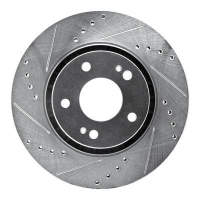 R1 09-15 Mitsubishi Lancer Front & Rear Drilled & Slotted Silver Brake Rotor Set