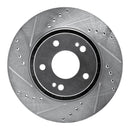 R1 09-15 Mitsubishi Lancer Front & Rear Drilled & Slotted Silver Brake Rotor Set