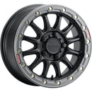 Raceline A14BG Alpha 17x7in/4x156 BP/25mm Offset/132.5mm Bore- Blk & Gunmetal Ring Beadlock Wheel