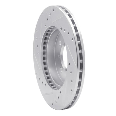 R1 14-15 Mitsubishi Mirage Front Drill & Slot Silver Rotors