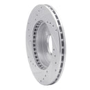 R1 90-17 Acura Integra Front Right Drilled & Slotted Silver Brake Rotor