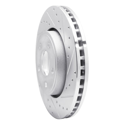 R1 11-22 Dodge Durango Front Drilled & Slotted Silver Brake Rotor Set