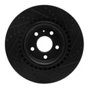 DFC 08-25 Audi A6 ALLROAD Rear Left Drilled & Slotted Black Brake Rotor