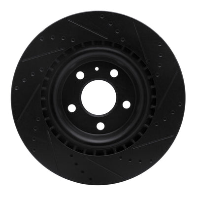 R1 18-25 Audi S4 Front & Rear Drilled & Slotted Black Brake Rotor Set