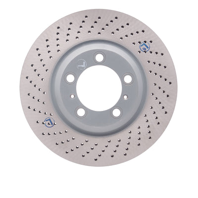 DFC 02-08 Porsche 911 Left Front Drilled Hi-Carbon Alloy Geomet Coated Rotor