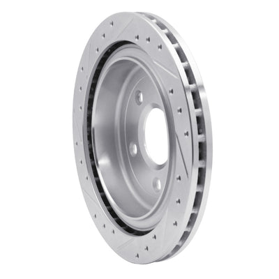 R1 05-13 Cadillac XLR Front & Rear Drilled & Slotted Silver Brake Rotor Set
