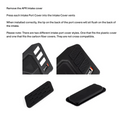 APR 22-26 Audi A3 Quattro Intake Vent Cover Set - Plastic - Black