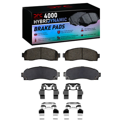 DFC 01-05 Ford Explorer Sport Trac Front Geospec Rotors w/4000 HybriDynamic Brake Pads w/Hardware