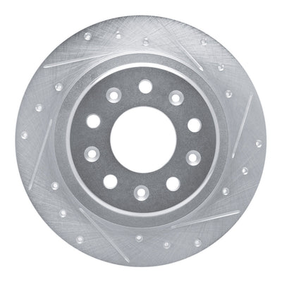 R1 16-25 Buick Envista Rear Drilled & Slotted Silver Brake Rotor Set