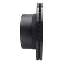 R1 19-25 Ram 3500 Rear Left Drilled & Slotted Black Brake Rotor