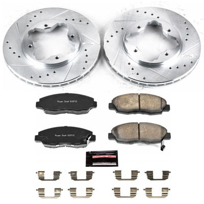 Power Stop 91-97 Honda Accord Front & Rear Z23 Evolution Sport Brake Kit w/Calipers