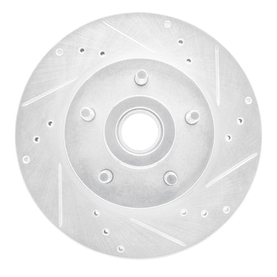 R1 90-91 Ford Country Squire Front Right Drilled & Slotted Silver Brake Rotor