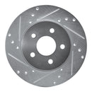 R1 01-08 Ford Mondeo (Mexico) Rear Left Drilled & Slotted Silver Brake Rotor