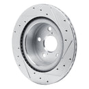 R1 21-25 Lexus RC350 Rear Drilled & Slotted Silver Brake Rotor Set