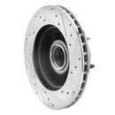R1 94-03 Ford E-150 Econoline Front Left Drilled & Slotted Silver Brake Rotor