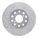 R1 92-95 Toyota MR2 Rear Drilled & Slotted Silver Brake Rotor Set