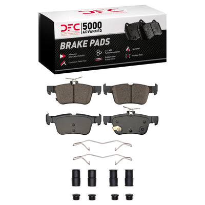 DFC 13-20 Ford Fusion Rear Geospec Rotors with 5000 Advanced Brake Pads w/Hardware