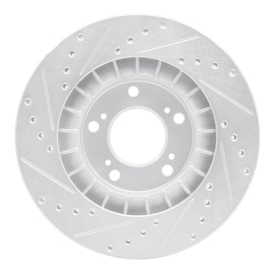 R1 00-09 Honda S2000 Front Drilled & Slotted Silver Brake Rotor Set