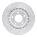 R1 00-09 Honda S2000 Front Drilled & Slotted Silver Brake Rotor Set