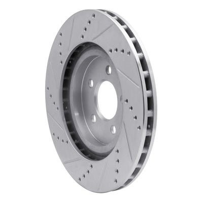 R1 94-04 Ford Mustang Front Drill & Slot Silver Rotors
