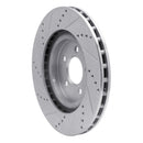 R1 94-04 Ford Mustang Front Drill & Slot Silver Rotors