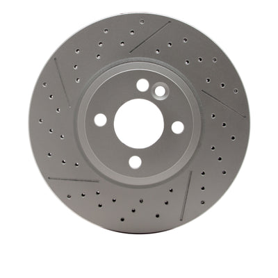 DFC 07-15 Mini Cooper (Excl Clubman) Front Drilled GeoSPEC Coated Rotor and Slotted