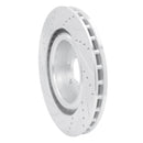 R1 03-17 Dodge Viper Front Right Drilled & Slotted Silver Brake Rotor