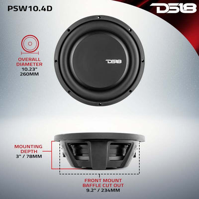 DS18 TJ/JK/JKU/JL/JLU Tailgate Enclosure w/ 1 JBASS/2 PSW10.4D/1 LC-RGB/1 AMPKIT4/1 SXE-2500.1D/BK
