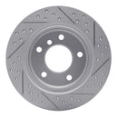 R1 91-99 BMW 318I Rear Right Drilled & Slotted Geo-Carbon Rotor