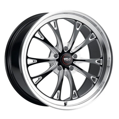 Weld Belmont Beadlock 17x10 / 5x115 BP / ET30 BS 6.70 Gloss Black MIL DIA 78.1