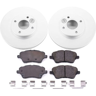 Power Stop 14-19 Ford Fiesta Front & Rear Z17 Evolution Geomet Coated Brake Kit