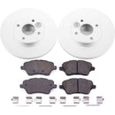 Power Stop 14-19 Ford Fiesta Front & Rear Z17 Evolution Geomet Coated Brake Kit