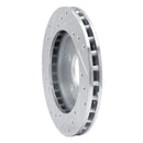 R1 85-89 Dodge ARIES Front Right Drilled & Slotted Silver Brake Rotor