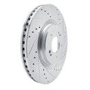 R1 21-25 Hyundai Sonata Front & Rear Drilled & Slotted Silver Brake Rotor Set