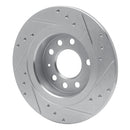R1 06-10 Pontiac Solstice Front & Rear Drilled & Slotted Silver Brake Rotor Set