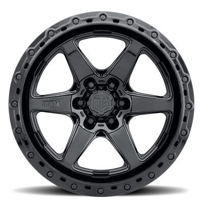 MTX Spitfire 6 Gloss Black 17x9in / 6x139.7 BP / -38mm Offset / 106.1mm Bore