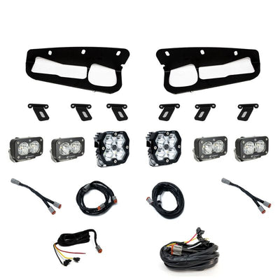 Baja Designs 21-25 Ford Bronco Squadron 2.0 Pro (Spot) / S2 Sport D/C W/C FPK Steel Bmpr w/UP -Clear