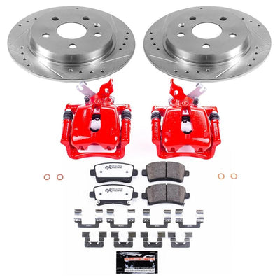Power Stop 12-16 Buick LaCrosse Front & Rear Z26 Street Warrior Brake Kit w/Calipers
