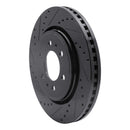 R1 07-17 Ford ExpeditIon Front & Rear Drilled & Slotted Black Brake Rotor Set